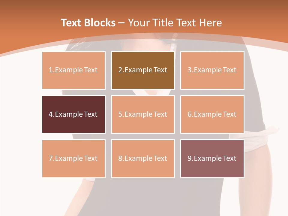 Female Smile Beautiful PowerPoint Template