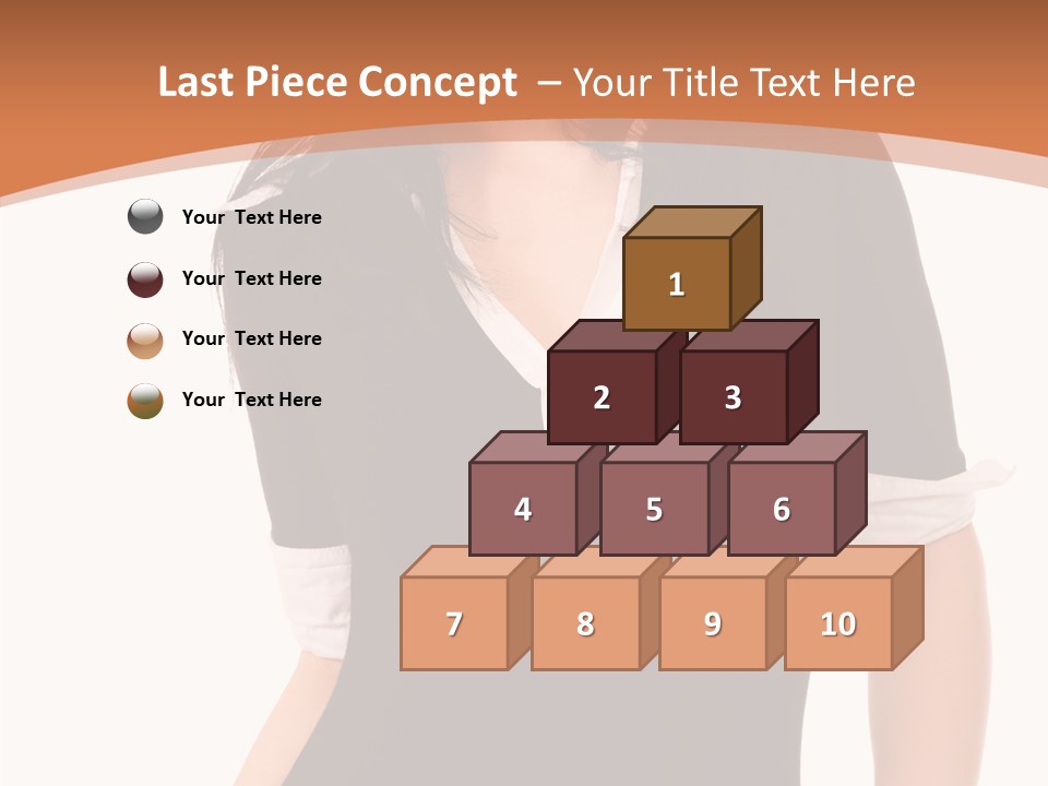 Female Smile Beautiful PowerPoint Template