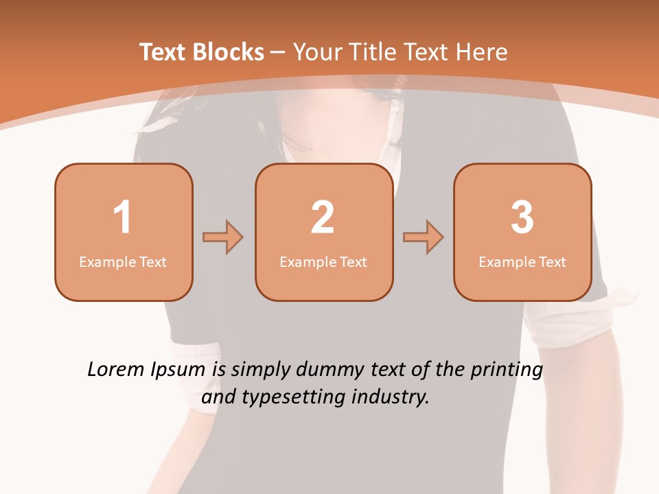 Female Smile Beautiful PowerPoint Template