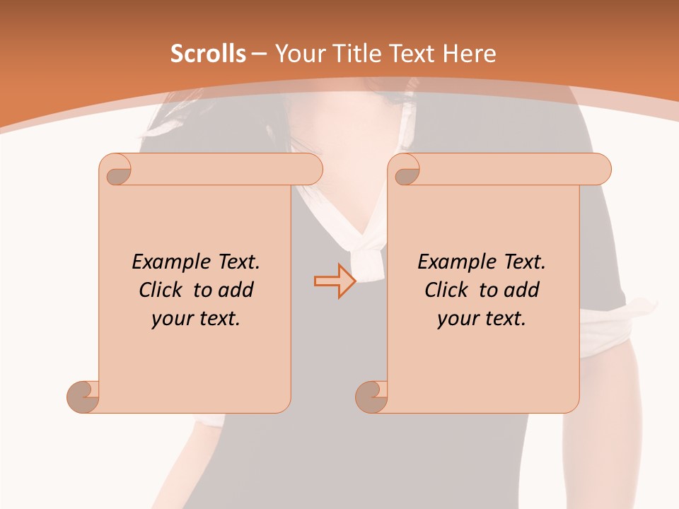 Female Smile Beautiful PowerPoint Template