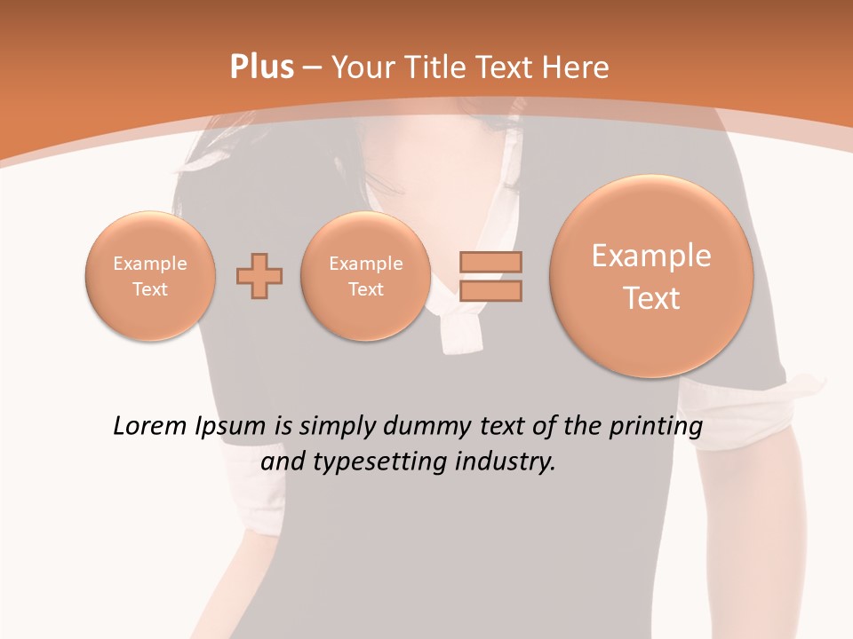 Female Smile Beautiful PowerPoint Template