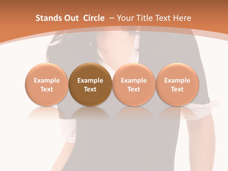 Female Smile Beautiful PowerPoint Template