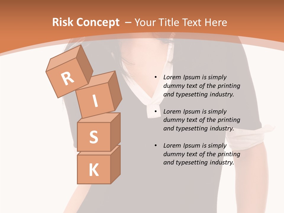 Female Smile Beautiful PowerPoint Template