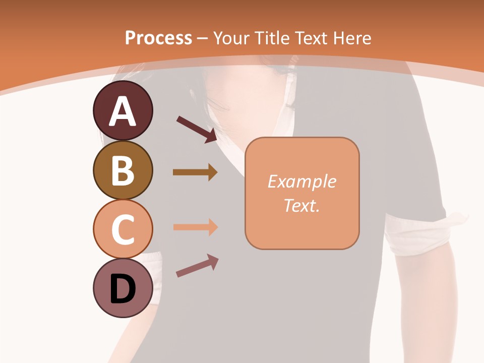 Female Smile Beautiful PowerPoint Template