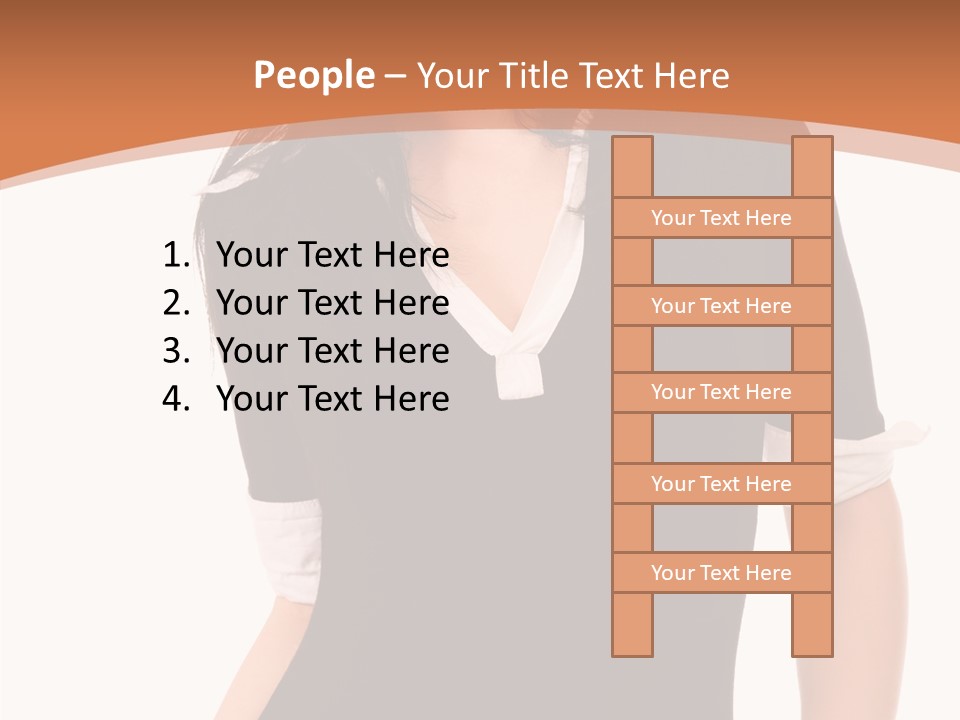 Female Smile Beautiful PowerPoint Template