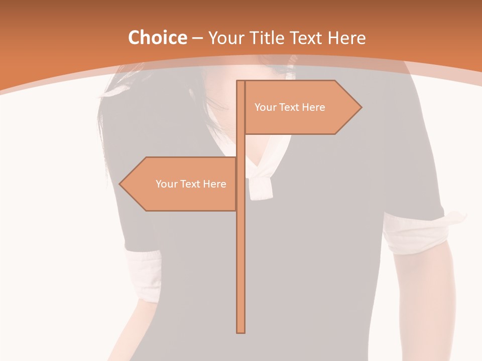 Female Smile Beautiful PowerPoint Template