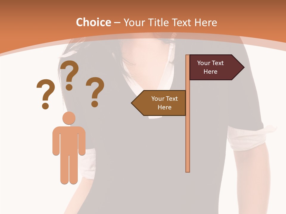 Female Smile Beautiful PowerPoint Template