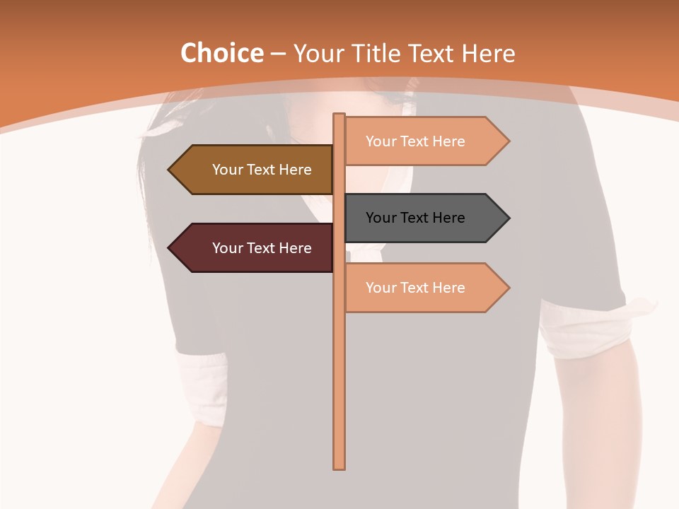 Female Smile Beautiful PowerPoint Template