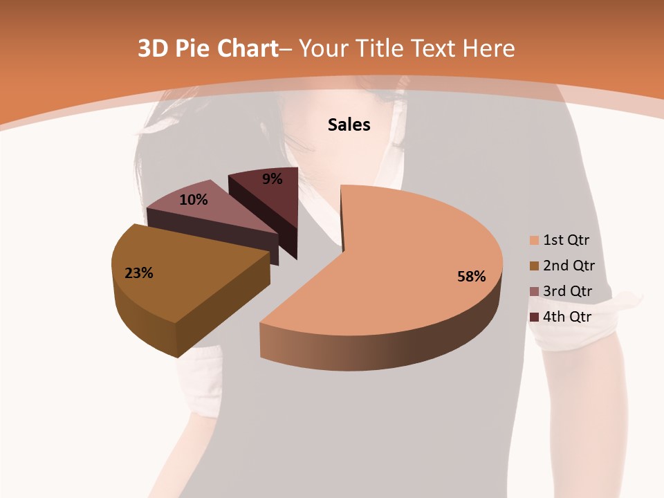 Female Smile Beautiful PowerPoint Template