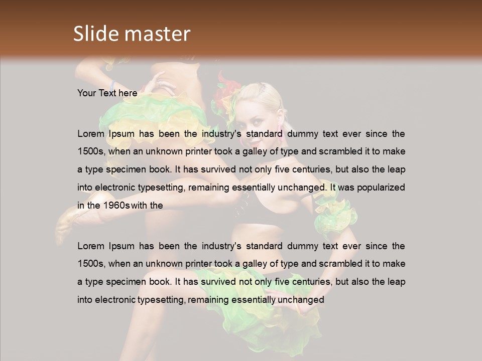 Duet Performance Female PowerPoint Template