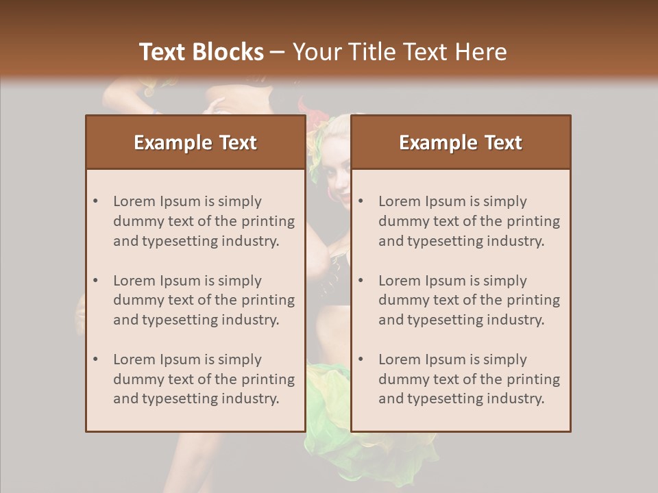 Duet Performance Female PowerPoint Template