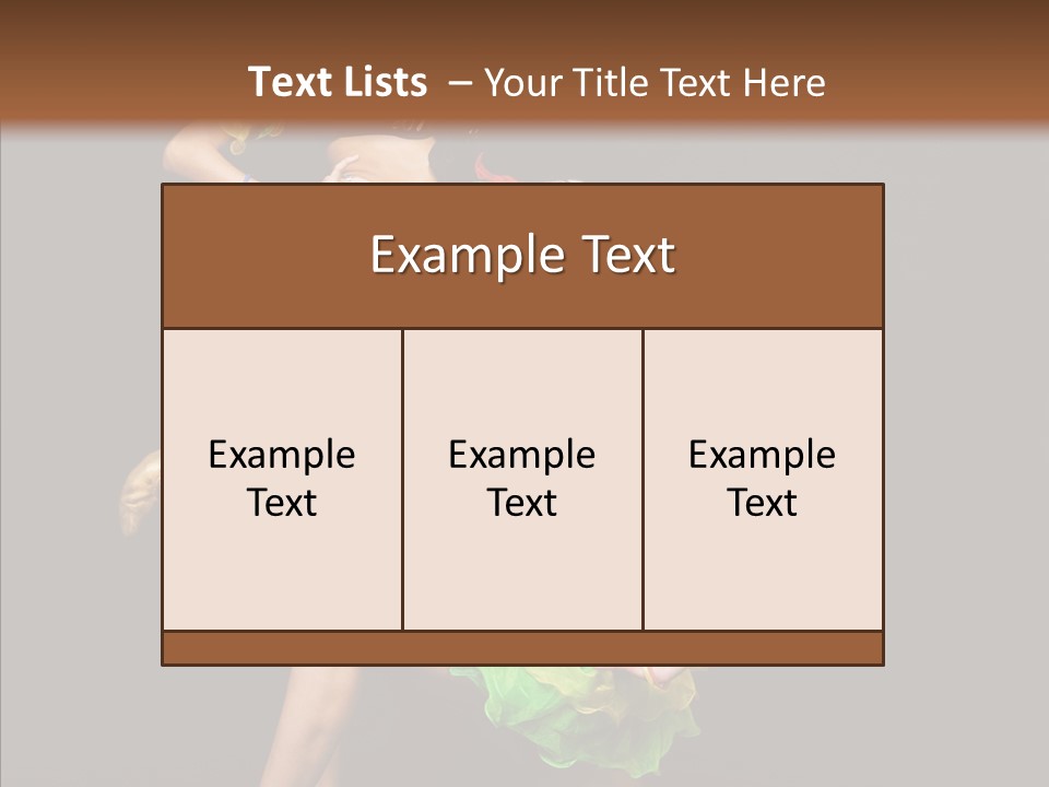Duet Performance Female PowerPoint Template