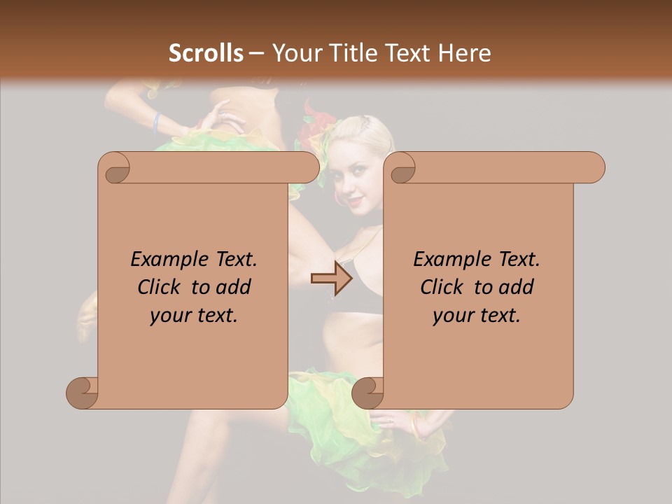 Duet Performance Female PowerPoint Template