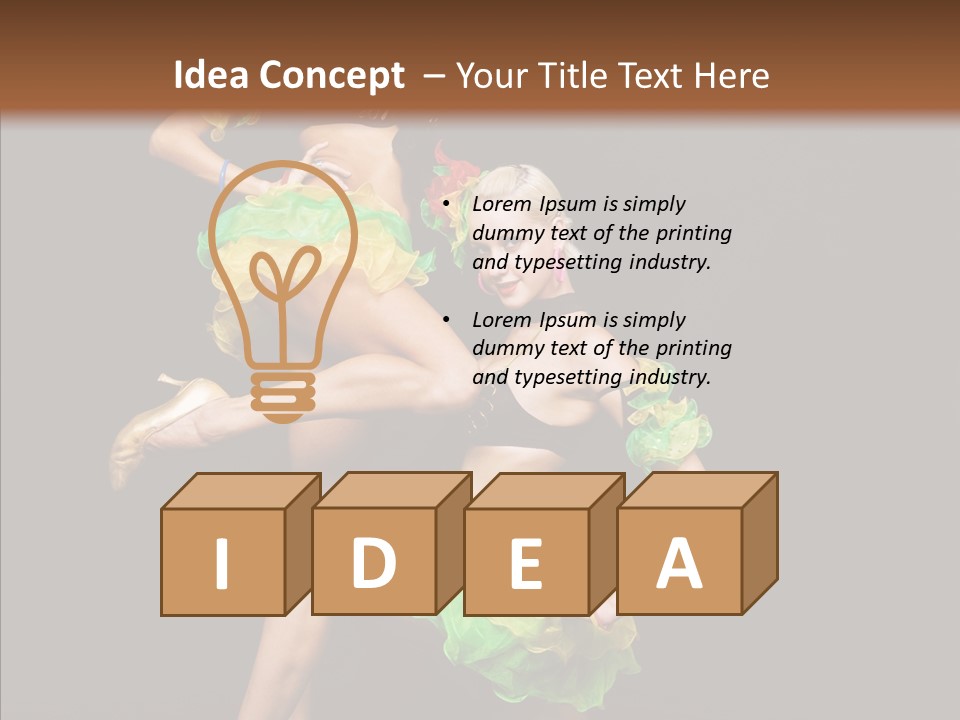 Duet Performance Female PowerPoint Template