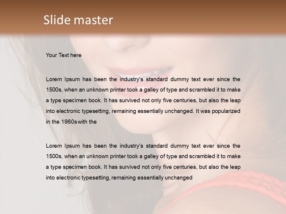 Youth Attractive Close Up PowerPoint Template