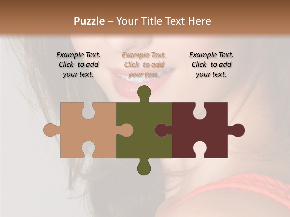 Youth Attractive Close Up PowerPoint Template