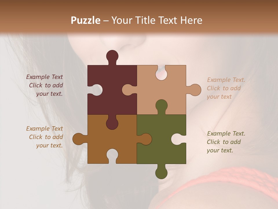 Youth Attractive Close Up PowerPoint Template