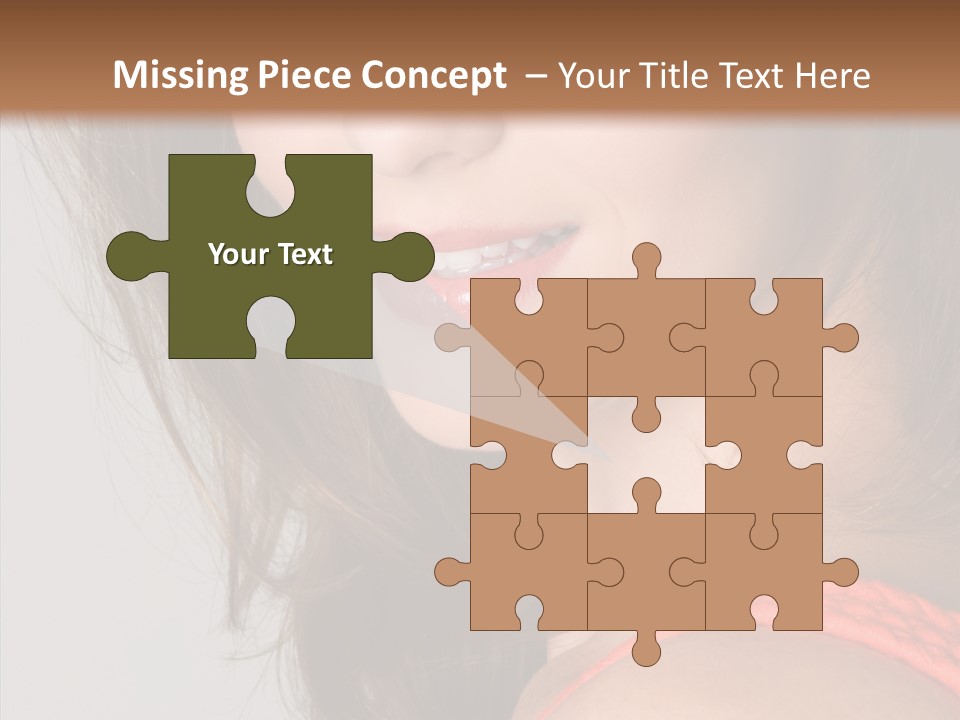 Youth Attractive Close Up PowerPoint Template