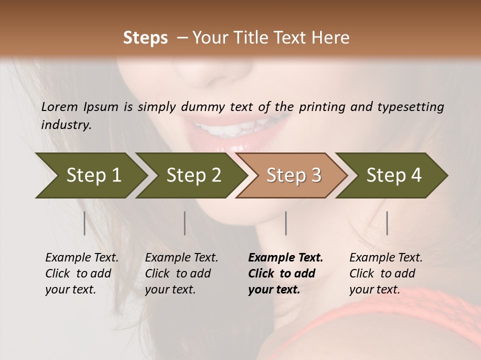 Youth Attractive Close Up PowerPoint Template