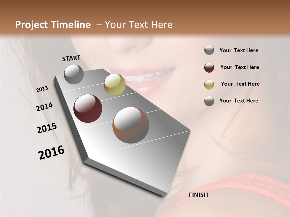 Youth Attractive Close Up PowerPoint Template