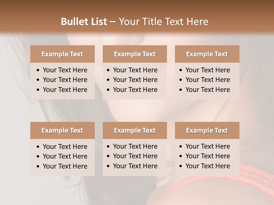 Youth Attractive Close Up PowerPoint Template