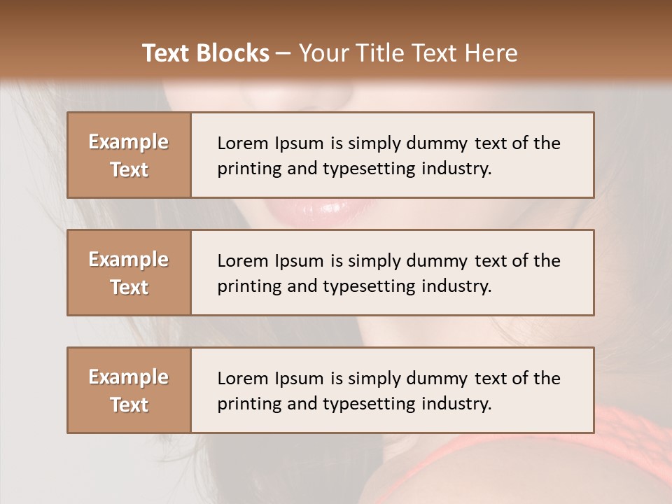Youth Attractive Close Up PowerPoint Template