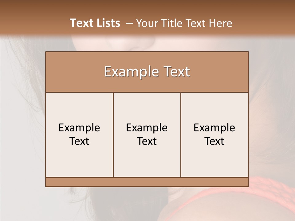 Youth Attractive Close Up PowerPoint Template