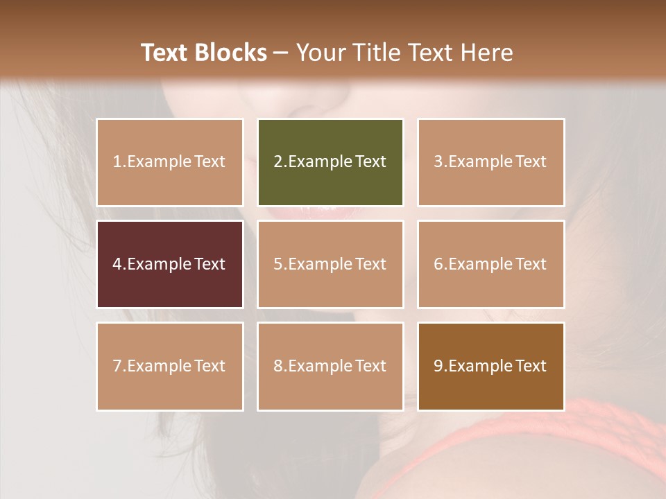 Youth Attractive Close Up PowerPoint Template