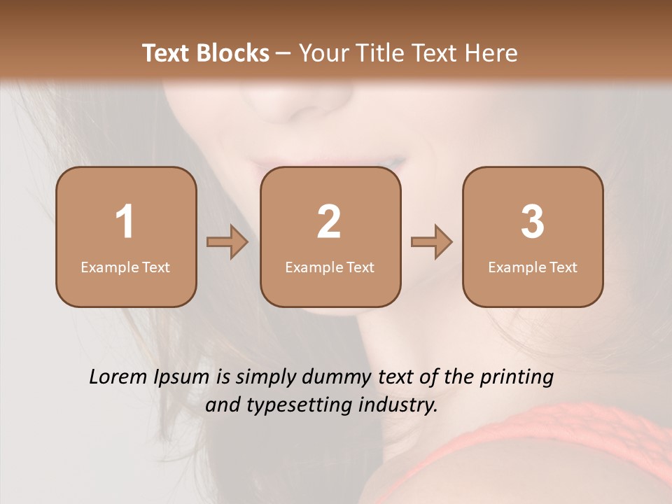 Youth Attractive Close Up PowerPoint Template