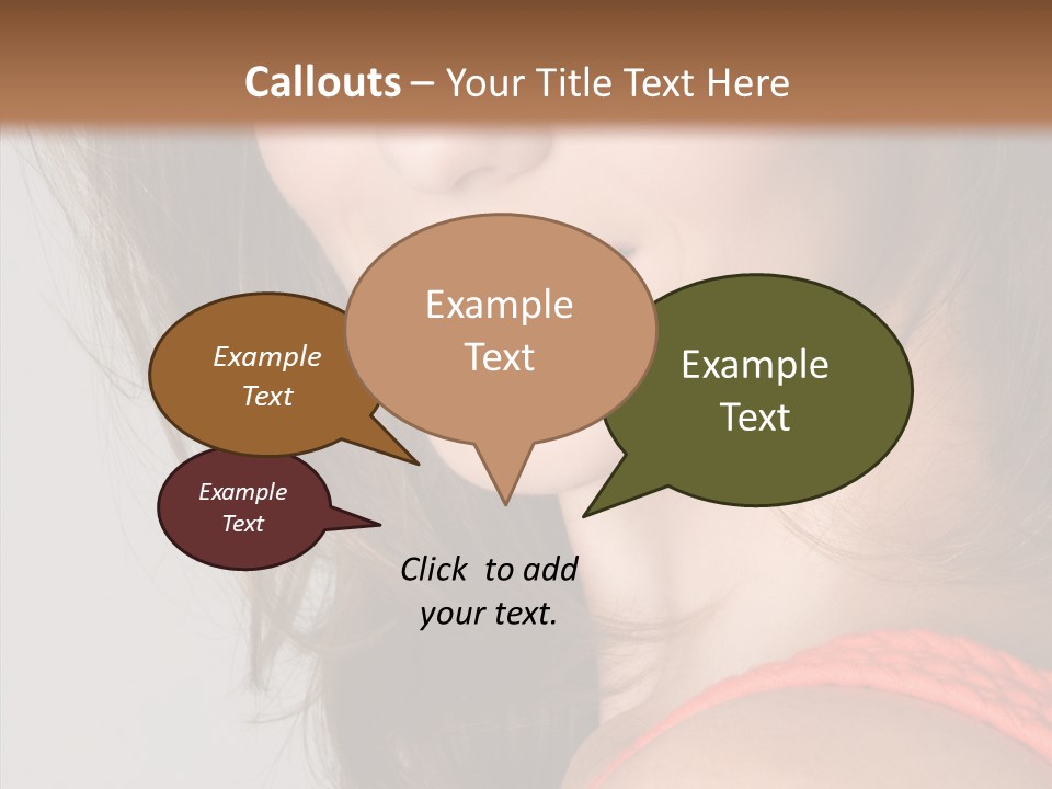 Youth Attractive Close Up PowerPoint Template