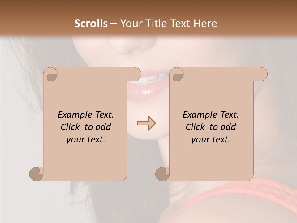 Youth Attractive Close Up PowerPoint Template