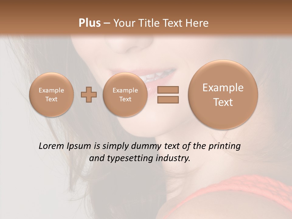 Youth Attractive Close Up PowerPoint Template