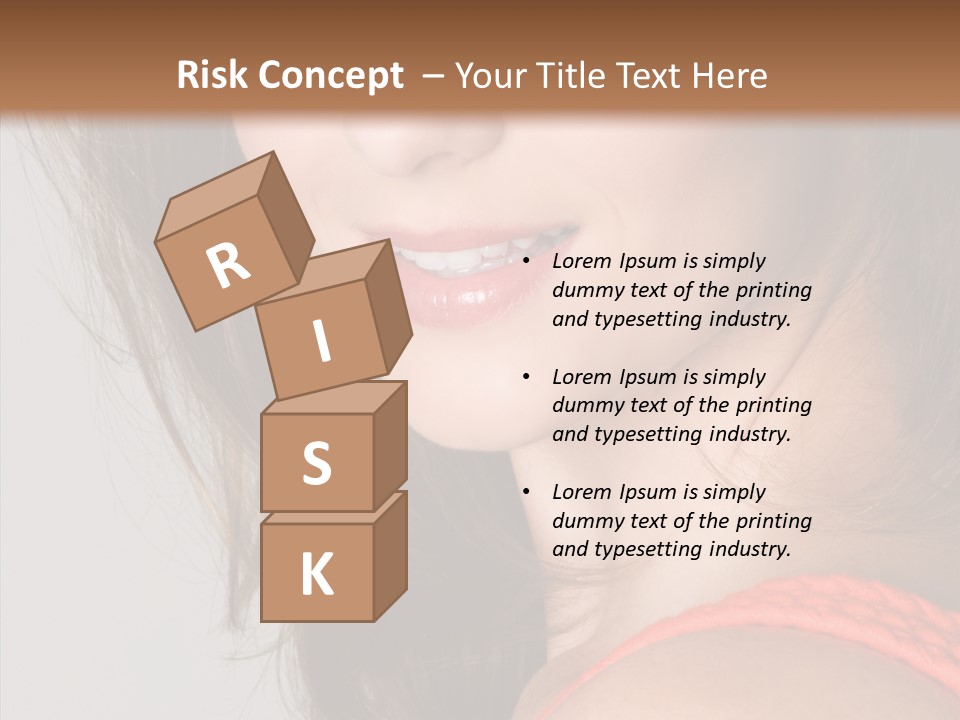 Youth Attractive Close Up PowerPoint Template