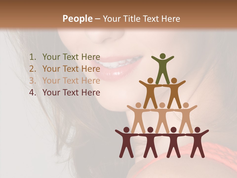 Youth Attractive Close Up PowerPoint Template