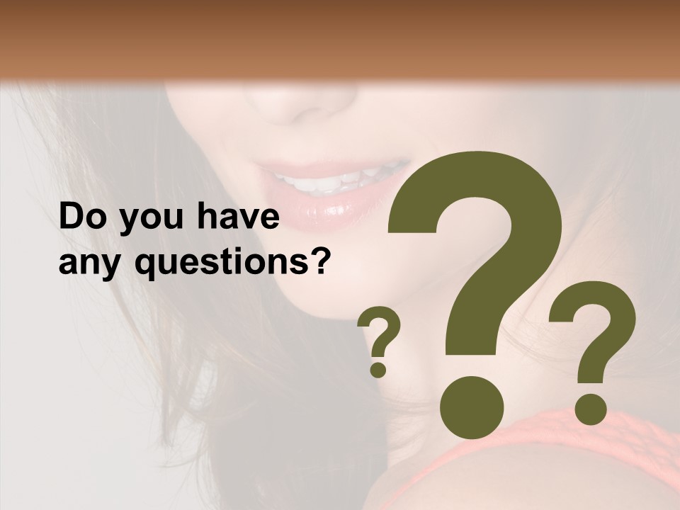 Youth Attractive Close Up PowerPoint Template