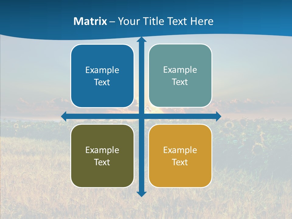 Meadow Flower Ray PowerPoint Template