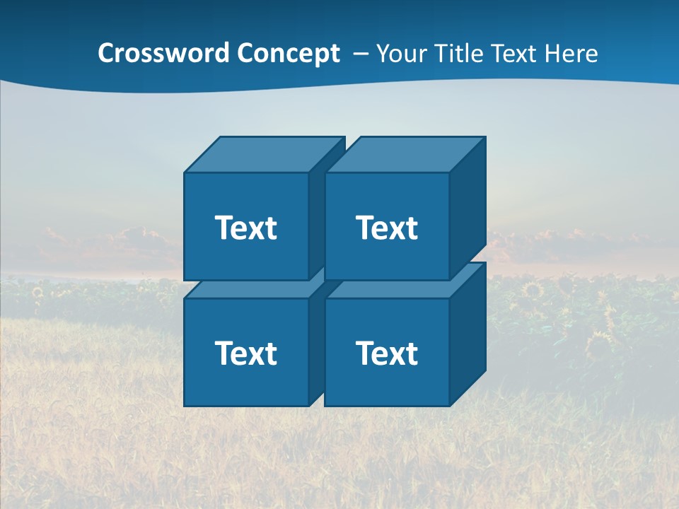 Meadow Flower Ray PowerPoint Template