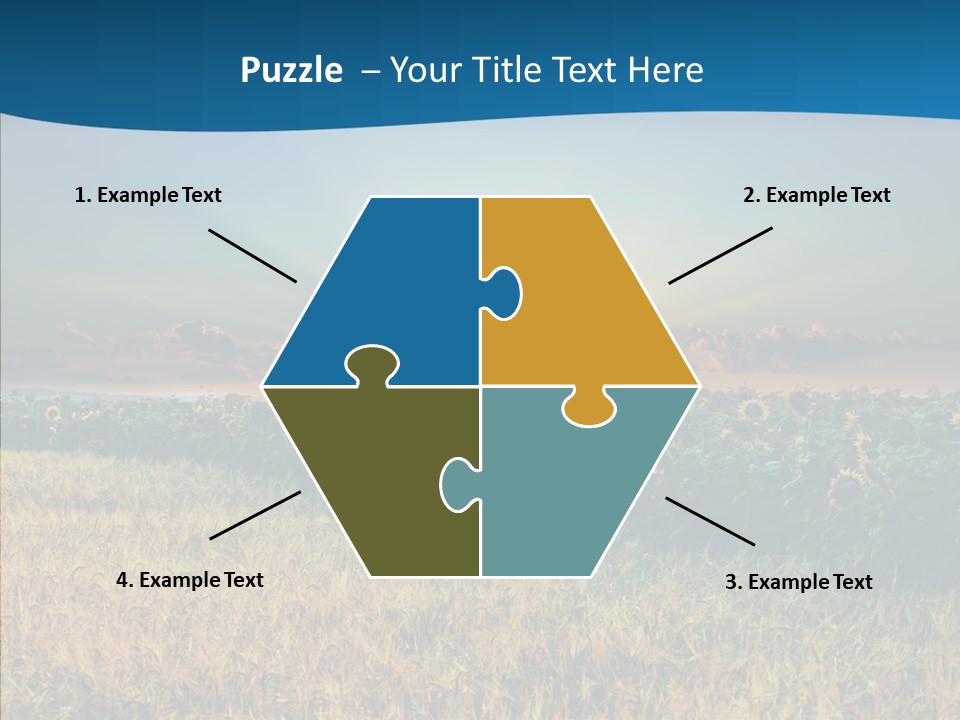 Meadow Flower Ray PowerPoint Template