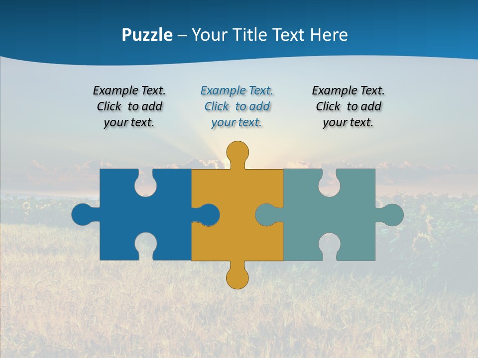 Meadow Flower Ray PowerPoint Template