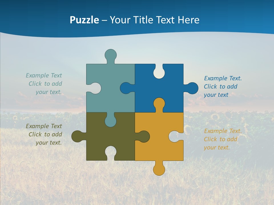 Meadow Flower Ray PowerPoint Template