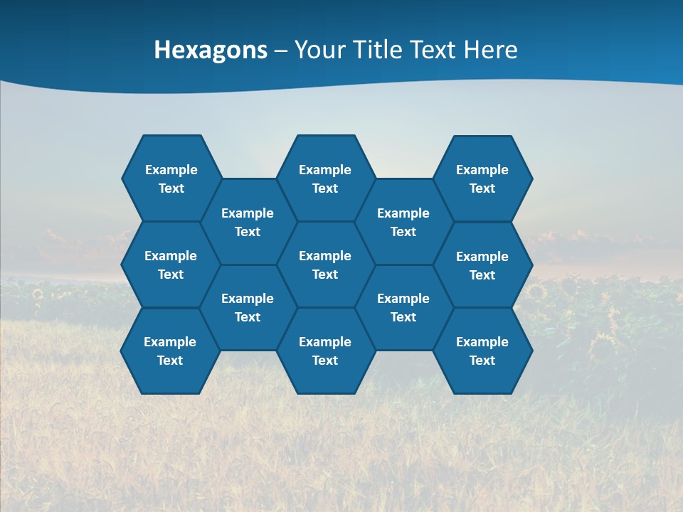 Meadow Flower Ray PowerPoint Template