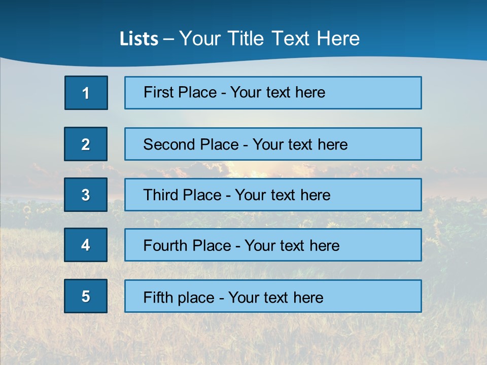 Meadow Flower Ray PowerPoint Template