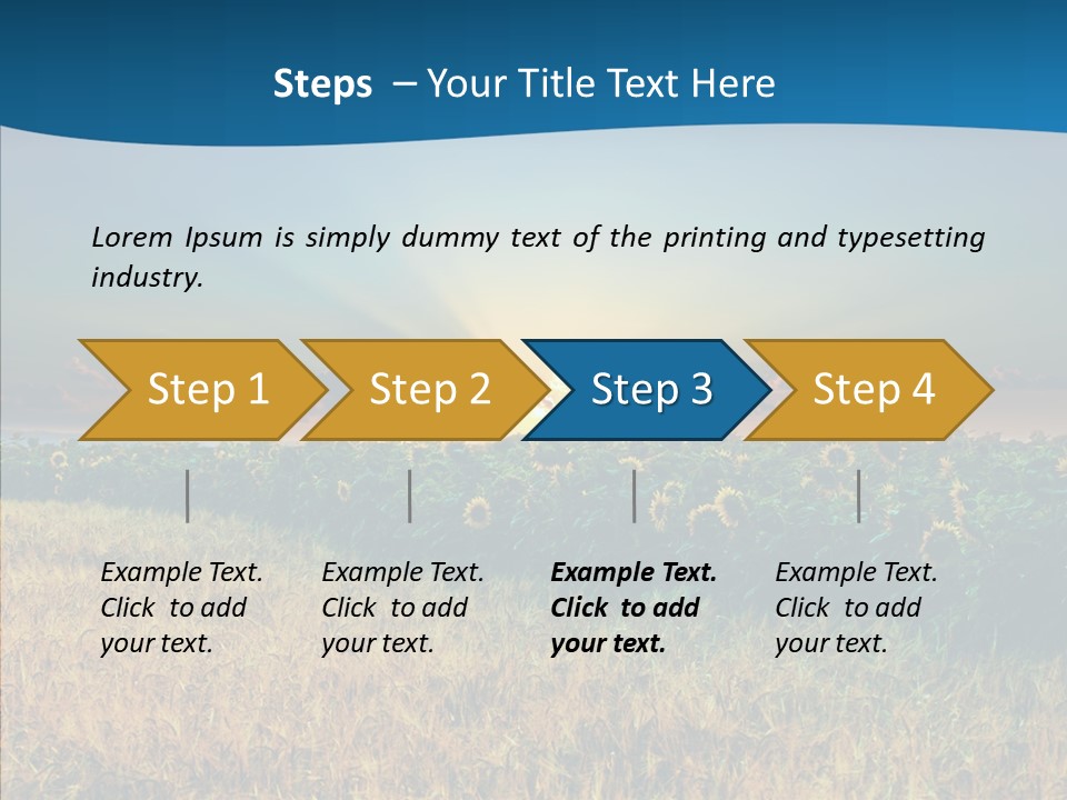Meadow Flower Ray PowerPoint Template