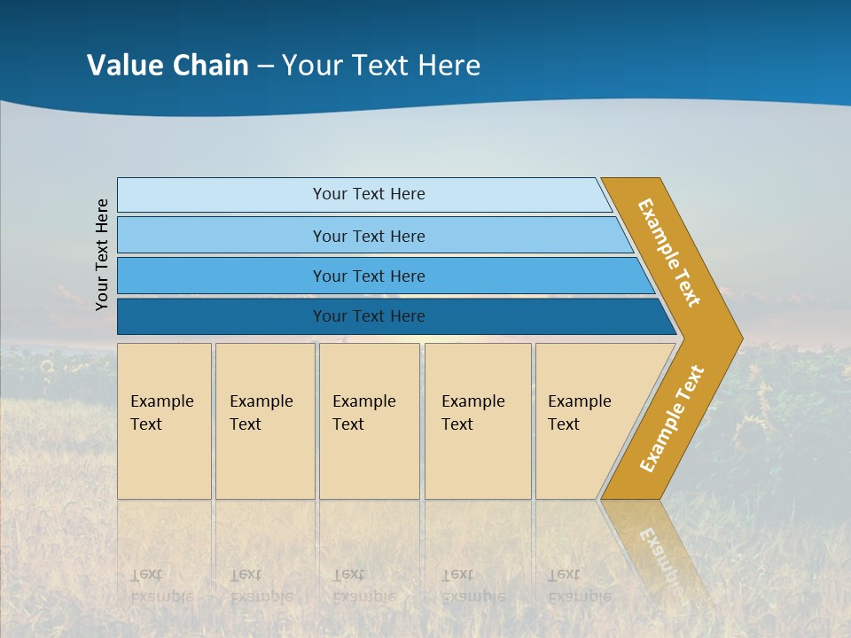 Meadow Flower Ray PowerPoint Template