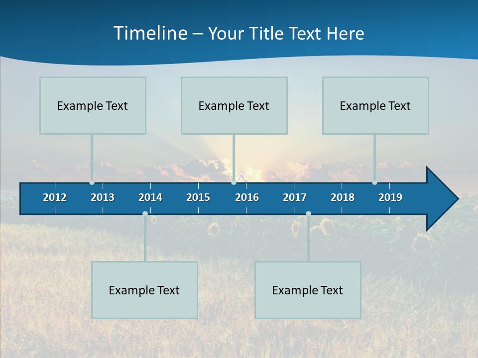 Meadow Flower Ray PowerPoint Template