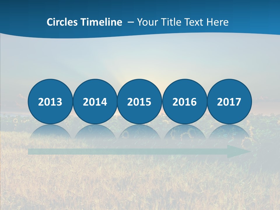 Meadow Flower Ray PowerPoint Template