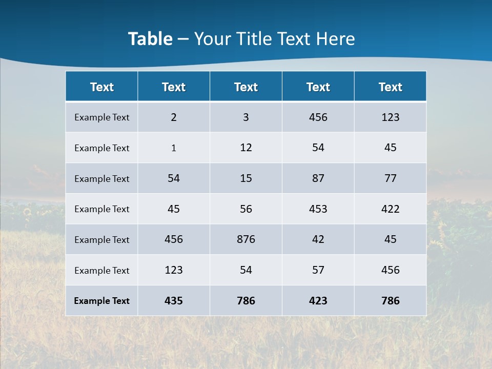 Meadow Flower Ray PowerPoint Template