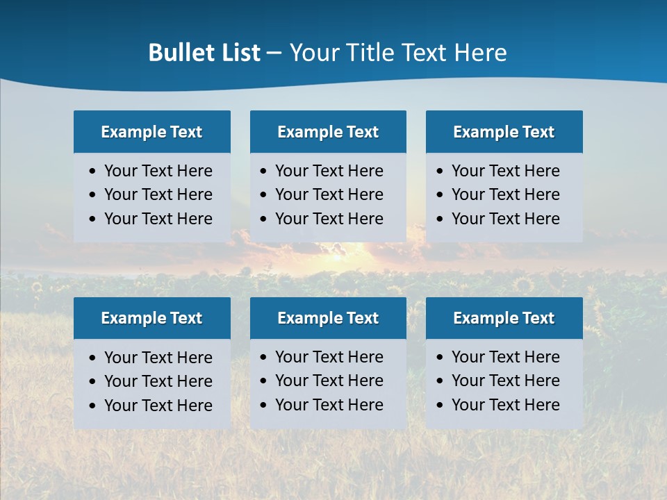 Meadow Flower Ray PowerPoint Template