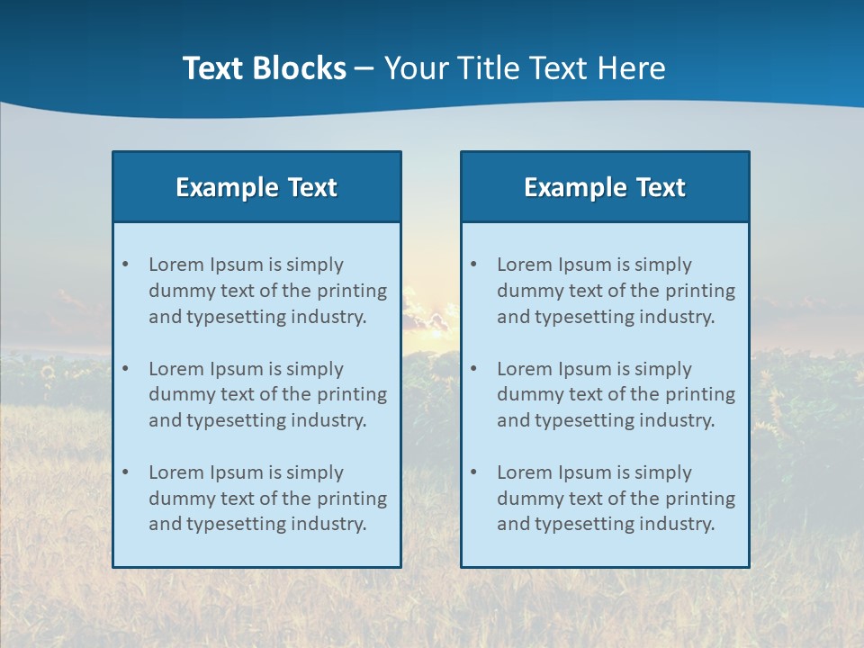 Meadow Flower Ray PowerPoint Template