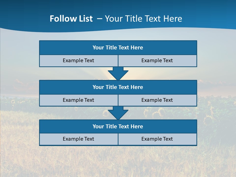 Meadow Flower Ray PowerPoint Template